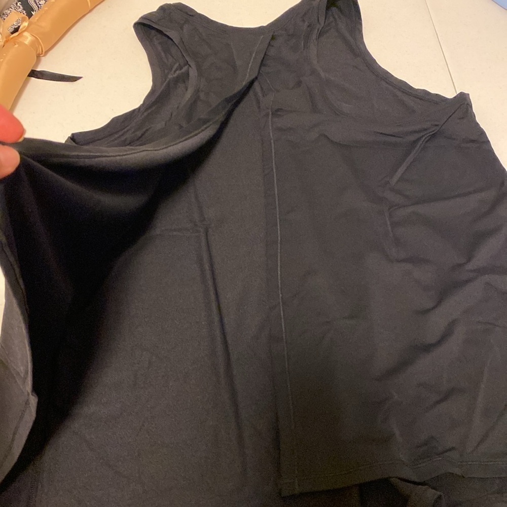 Open back tank - solid black - Picture 4 of 5